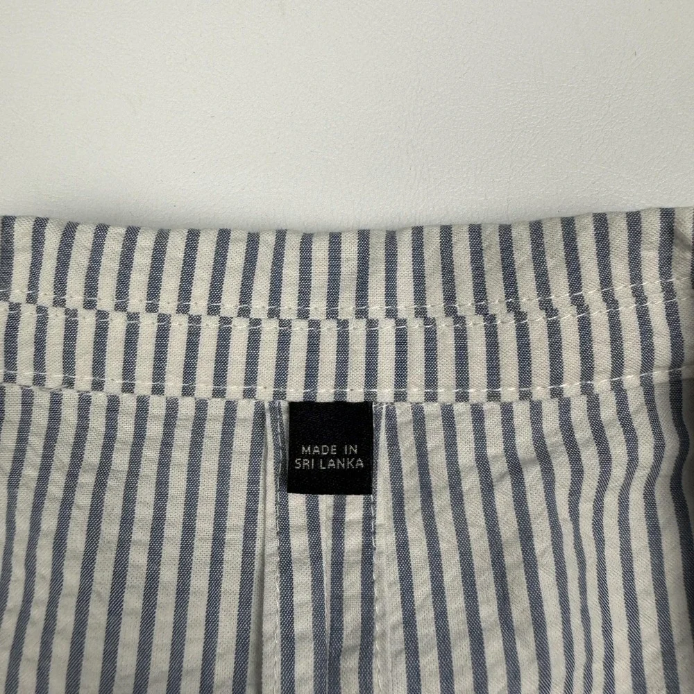 J.Crew Seersucker Suit Jacket Mens 42 Blue Stripe Thompson Cotton Blazer